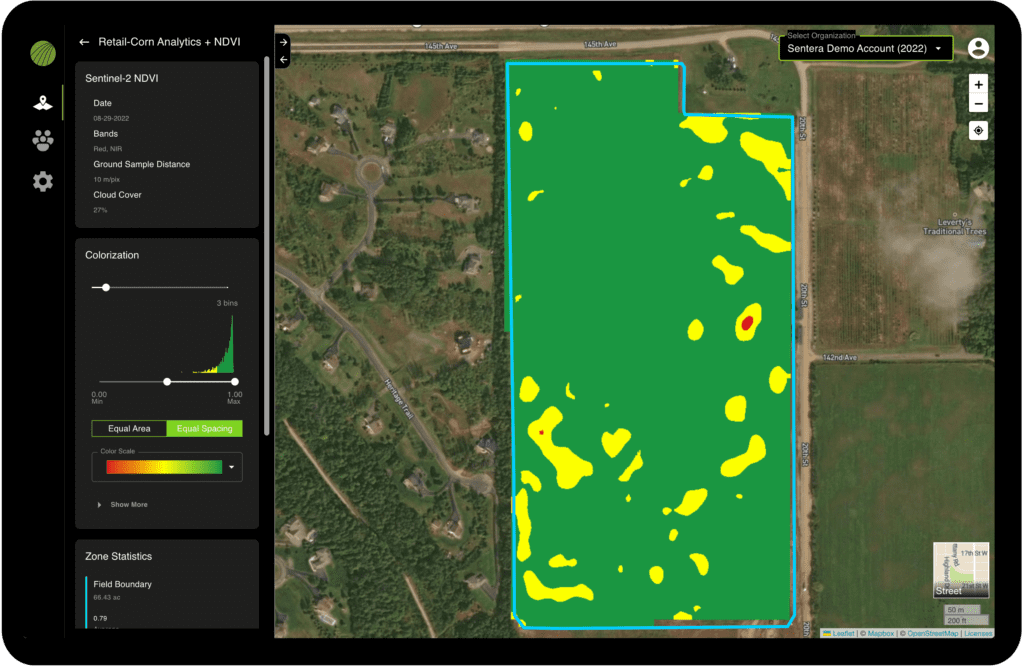 FieldAgent - NDVI Visualization from Satellite